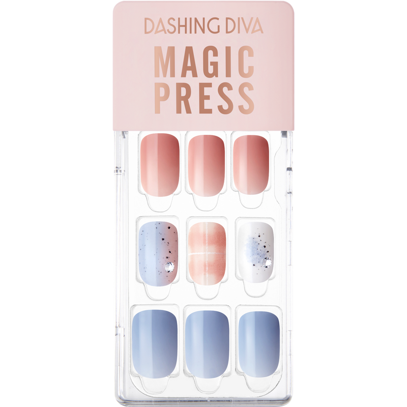 [CORAL BEACH] MAGIC PRESS NAIL - CORAL TO BLUE