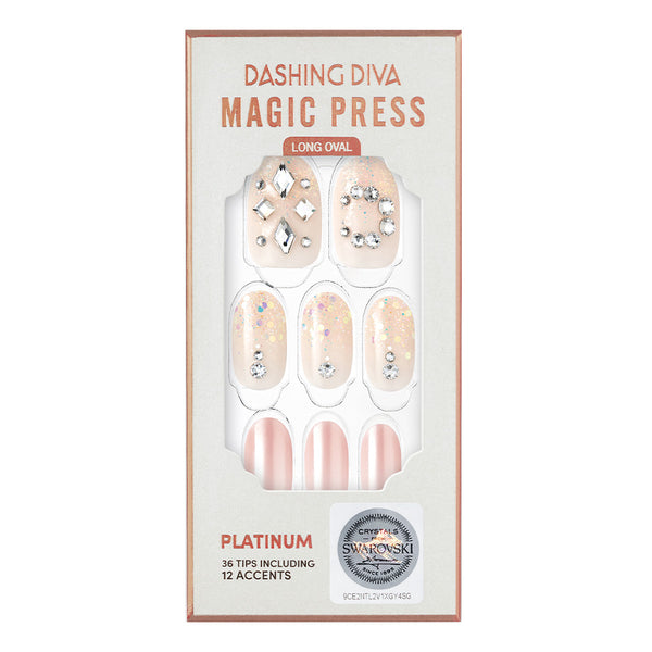 [WEDDING PLATINUM] MAGIC PRESS NAIL - SOIR