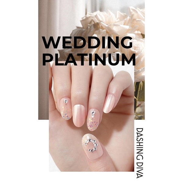 [WEDDING PLATINUM] MAGIC PRESS NAIL - SOIR