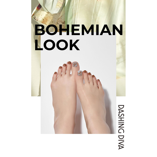 [BOHEMIAN LOOK] MAGIC PRESS PEDI - BROWN PAISLEY