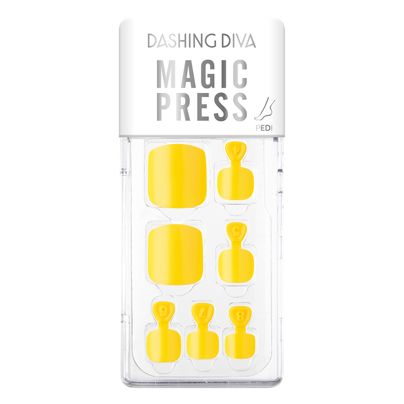 [VIVID RAINBOW COLLECTION] MAGIC PRESS PEDI - BUMBLEBEE YELLOW