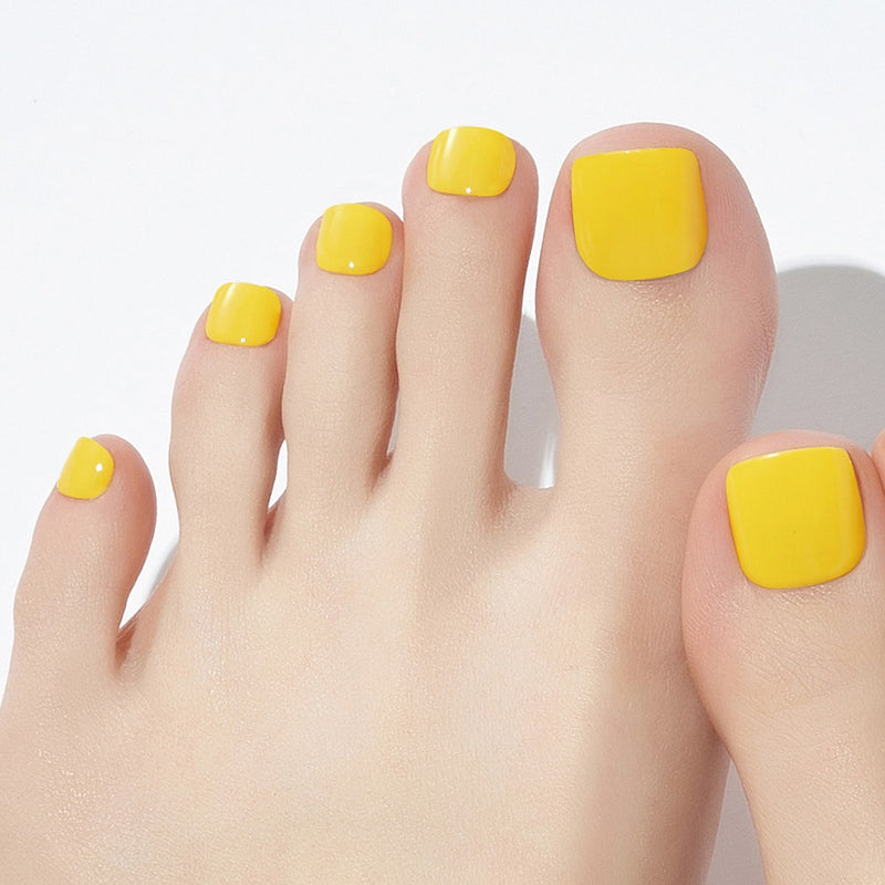 [VIVID RAINBOW COLLECTION] MAGIC PRESS PEDI - BUMBLEBEE YELLOW