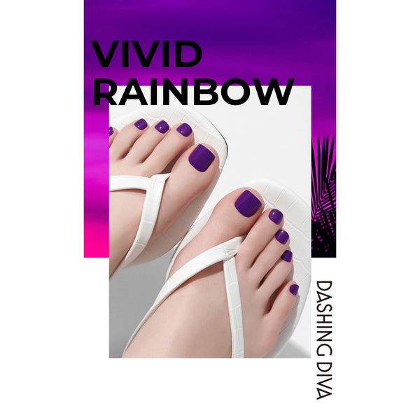 [VIVID RAINBOW COLLECTION] MAGIC PRESS PEDI - GLOSSY VIOLET