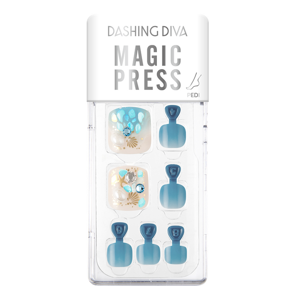 [BLUE COLLECTION] MAGIC PRESS PEDI - OCEAN WEDDING