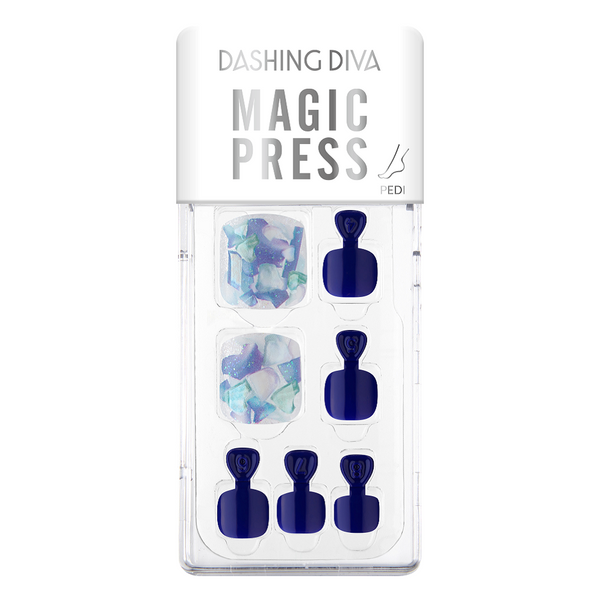 [BLUE COLLECTION] MAGIC PRESS PEDI - BLUE MOSAIC