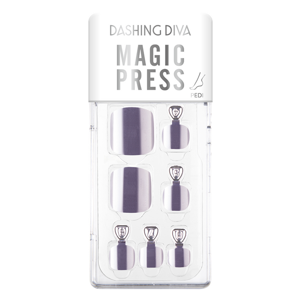 [SOFT METALLIC] MAGIC PRESS PEDI - METALLIC SILVER BLUE