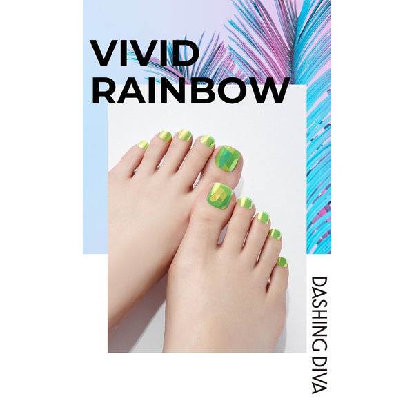 [VIVID RAINBOW COLLECTION] MAGIC PRESS PEDI - NEON LIGHT GREEN