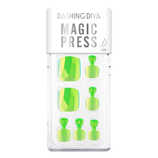 [VIVID RAINBOW COLLECTION] MAGIC PRESS PEDI - NEON LIGHT GREEN