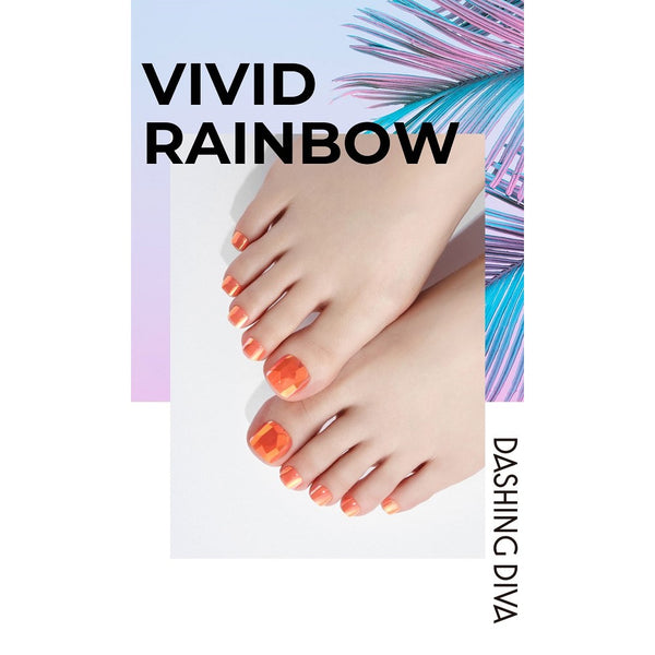 [VIVID RAINBOW COLLECTION] MAGIC PRESS PEDI - NEON LIGHT ORANGE