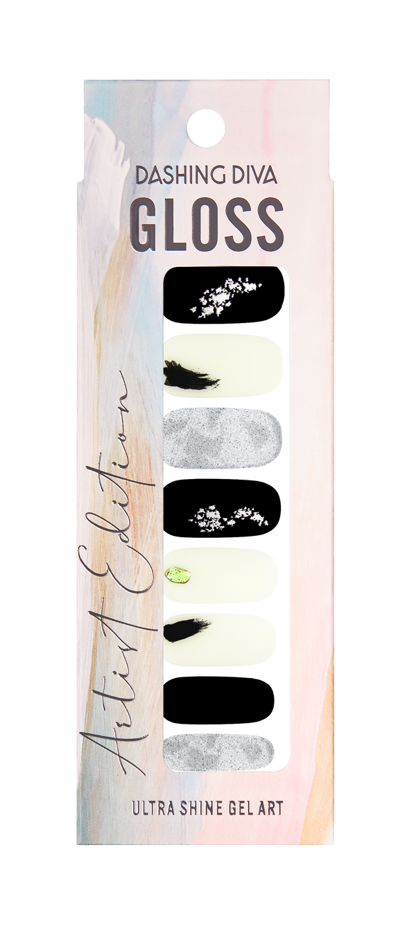 [ONE SUMMER NIGHT] GLOSS GEL NAIL STICKER - URBAN BLACK
