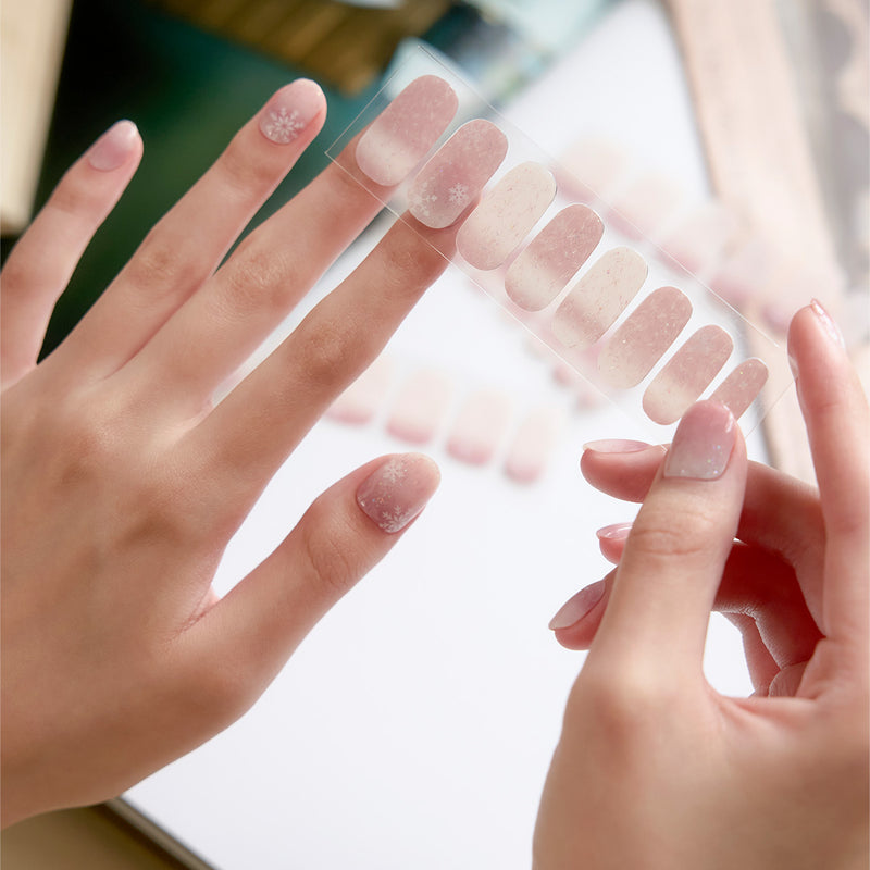 [ONE SUMMER NIGHT] GLOSS GEL NAIL STICKER - MERRY SNOW