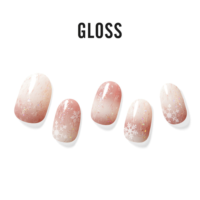 [ONE SUMMER NIGHT] GLOSS GEL NAIL STICKER - MERRY SNOW