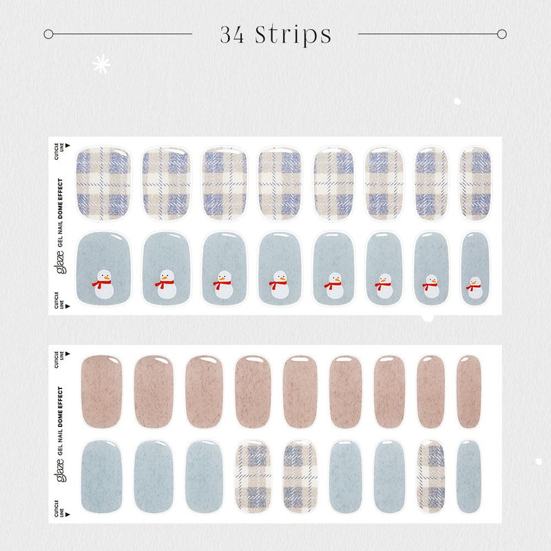 [SANTA IS COMING] GLAZE GEL NAIL – SNOWMAN