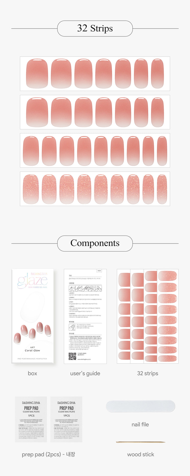 [GLINT & GLOW] GLAZE GEL NAIL – CORAL GLOW