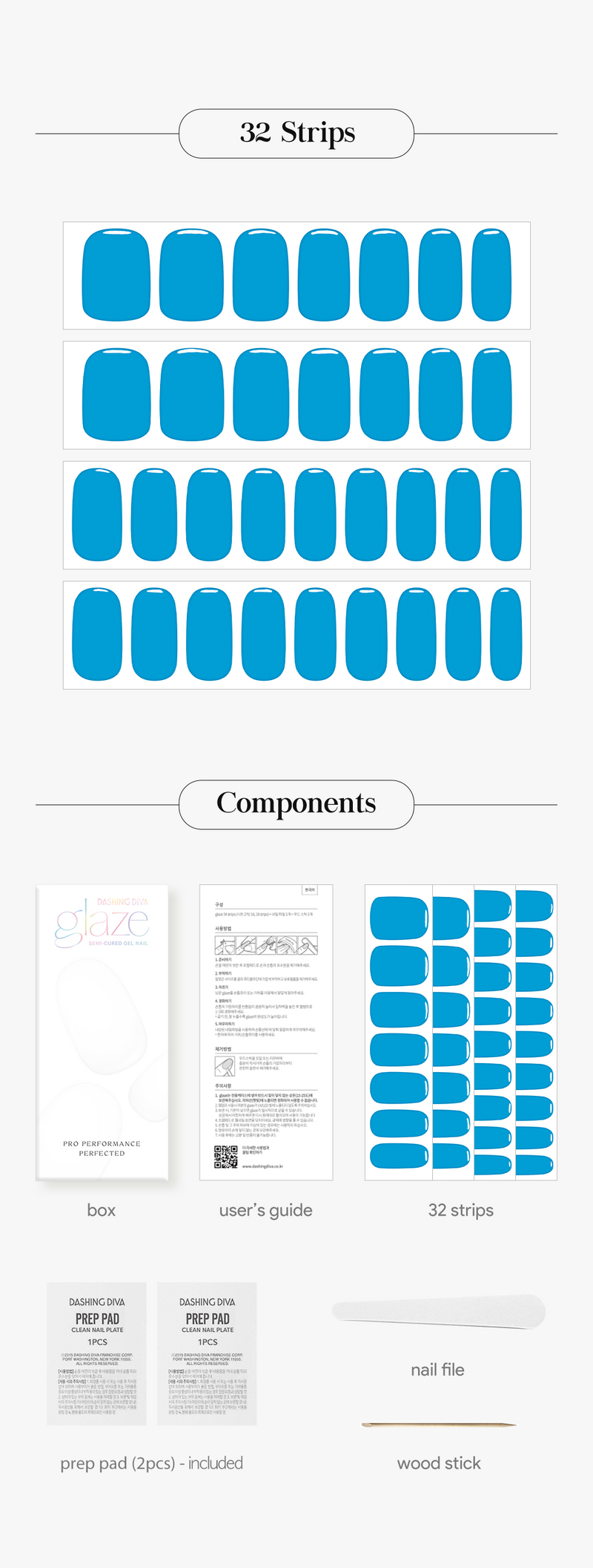 [SIMPLE NEAT] GLAZE GEL NAIL – SEE THROUGH BLUE
