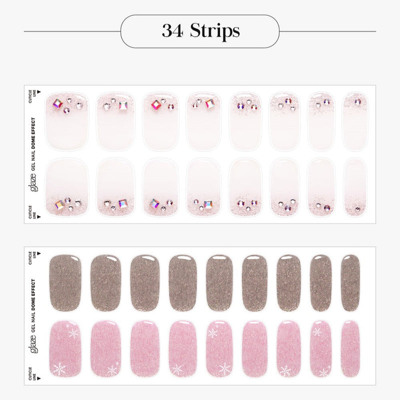 [JEWEL ON GLAZE] GLAZE GEL NAIL – LOVELY WINTER