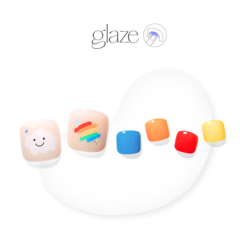 [SPRING FAIRY] GLAZE GEL PEDI – MY RAINBOW