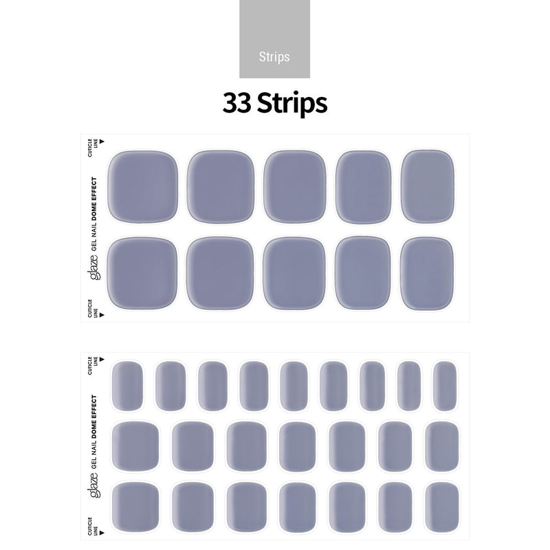 [FULL COLOUR] GLAZE GEL PEDI – MISTY NIGHT