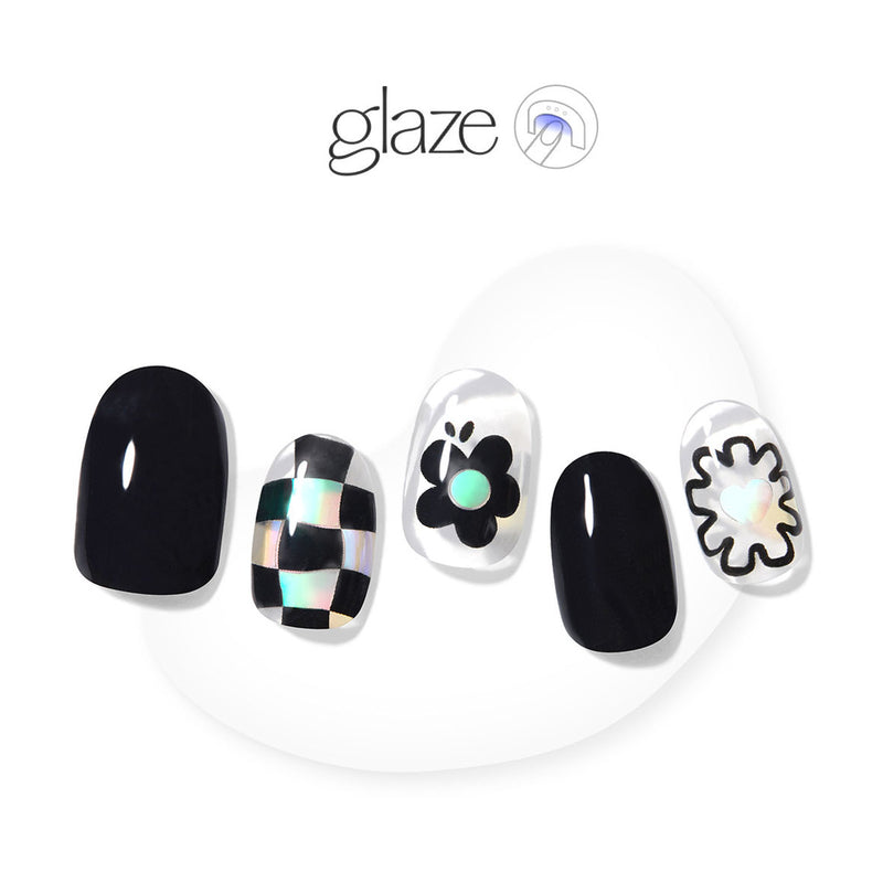 [GLAZE LIKE DIVA] GLAZE GEL NAIL – CHECKERBOARD