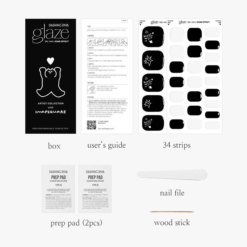 [INAPSQUARE COLLECTION] GLAZE GEL PEDI – NEW NEW PEDI