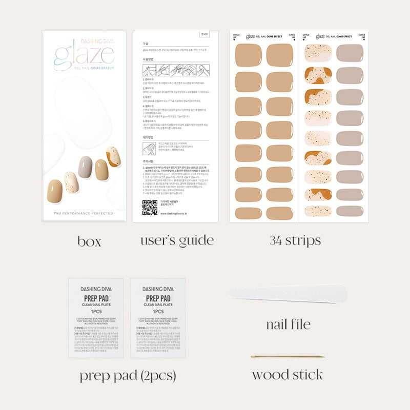 [GLAZE LIKE DIVA] GLAZE GEL NAIL – CARAMEL CREAM