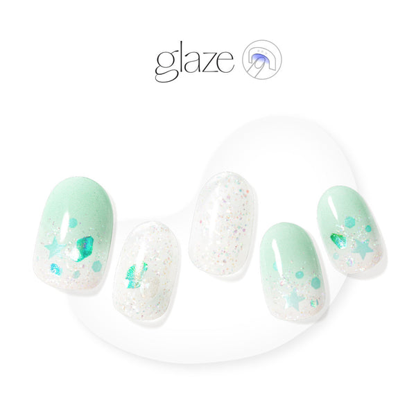 [SPARKLING WATER] GLAZE GEL NAIL – UNDER THE MINT