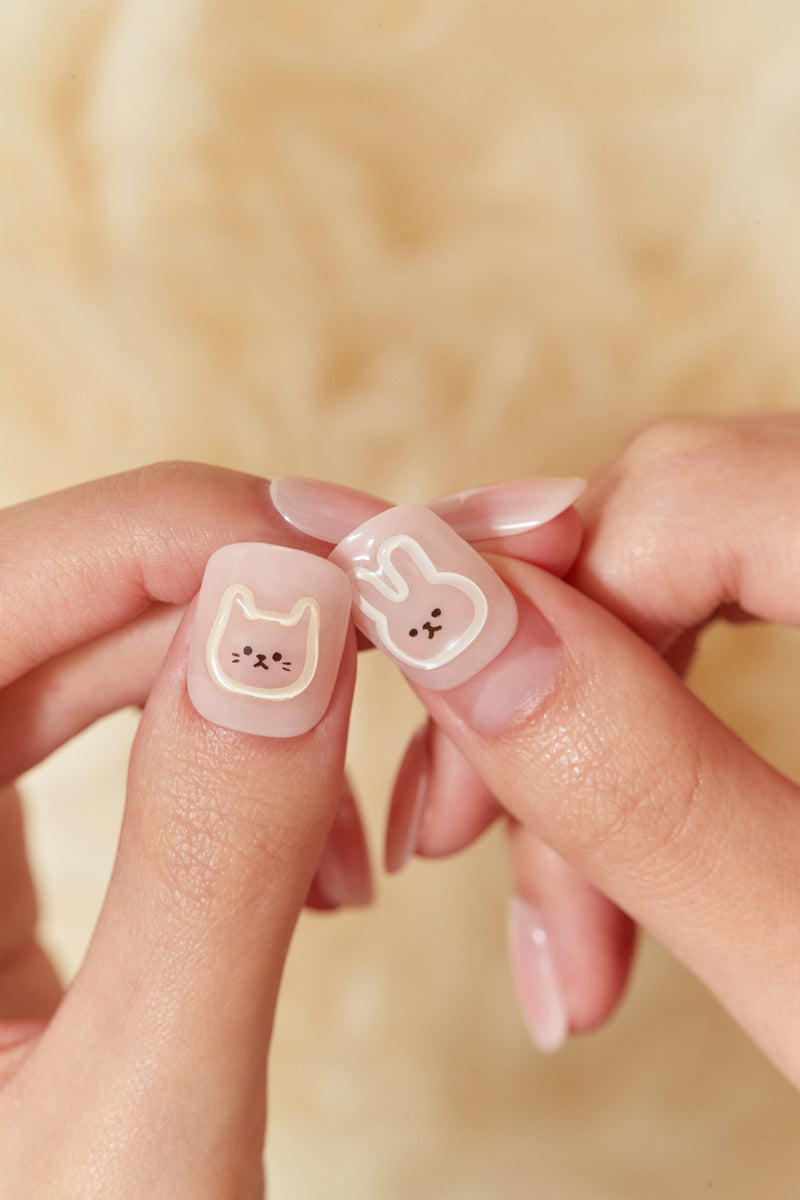[YEAR OF THE RABBIT] MAGIC PRESS NAIL - CHEEK RABBIT