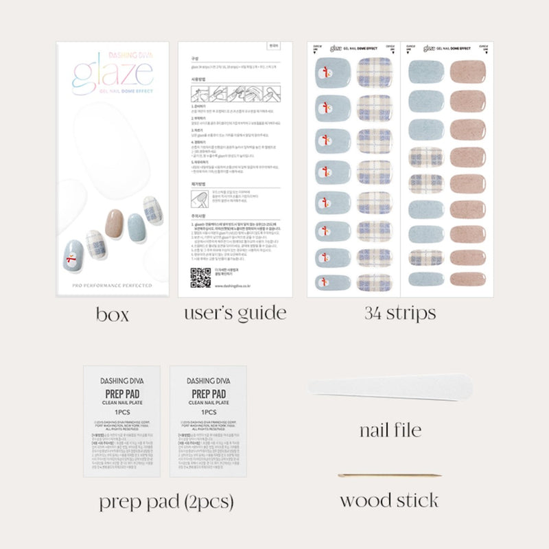 [SANTA IS COMING] GLAZE GEL NAIL – SNOWMAN
