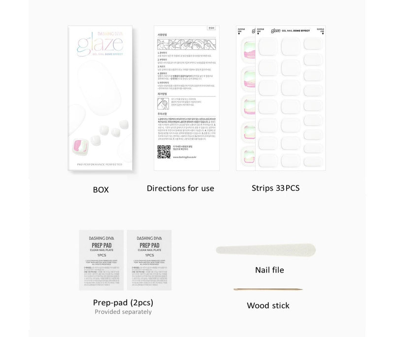 [GLASS PEDI] GLAZE GEL PEDI – GLASSY WHITE